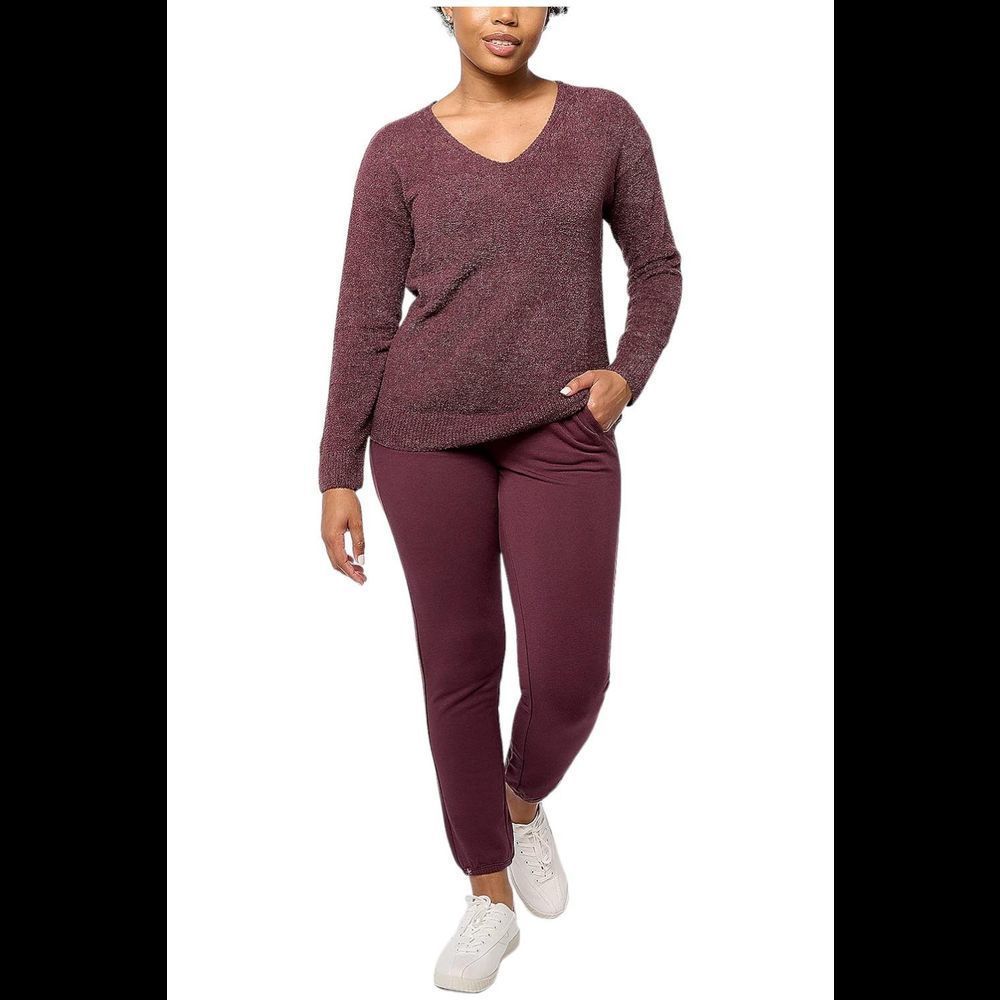Barefoot Dreams Cozy Chic Lite Pullover & Lounge Pant Set Fig - Petite